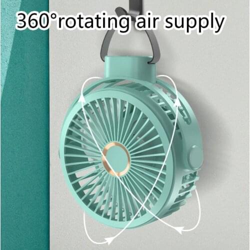 5000/10000mAh USB Rechargeable Ceiling Fan Hanging Fan for Camping Tent Bed Home Travel climb mountain dorm room J23 21 Dropship
