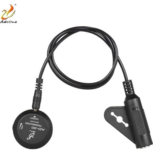 Adeline AD-30 Mini Piezo Pickup Contact Microphone Transducer with 6.35mm Output Plug for Acoustic Guitar Violin Ukulele
