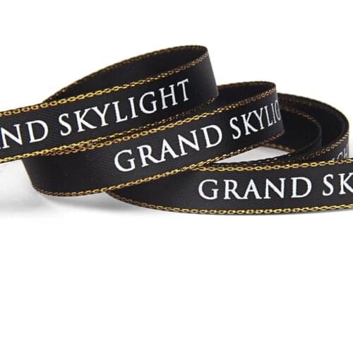 Custom logo DIY gift box accessories Wedding Party decoration supplies cake store gifts package ribbon for guests 100yard 91m