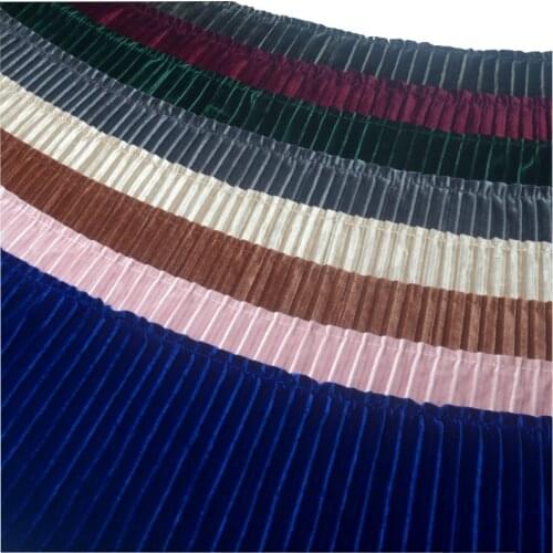 Velvet pleuche pleated lace trim sweater jacket skirt lace clothing accessories DIY handmade fabric material thick lace