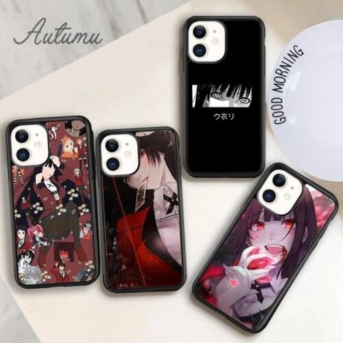 Japanese Anime Kakegurui Jabami Yumeko Phone Case for iPhone 11 12 Pro Max mini X XR XS SE 2020 5 6S 7 8 Plus Cover shell