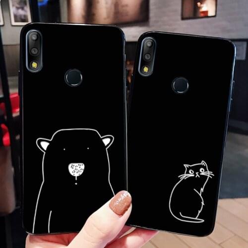 Silicone Animal Cases For Asus Zenfone Max Pro M2 ZB631KL ZB633KL Funny Cat Dog Bag Back Cover For Asus 5Z ZE620KL ZS620KL