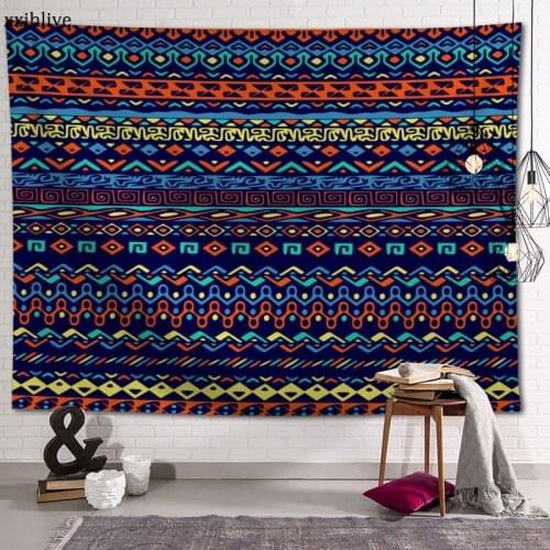 Stripe Decorative Tapestry Customizable Bohemian Wall Hanging Room Carpet HD Tapestries Art Home Decoration Accessories
