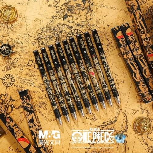 M&G One Piece Gel Pen 0.5MM Anime Cartoon Random Shipments Signing Pen Stationery Student School Office Supplies Black Blind Box