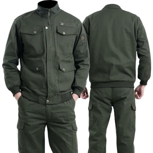 Wear Resistant Outdoors Work Suit Mens Autumn And Winter Thickened Single Piece / Suit Welding Anti Scalding Welders Spring