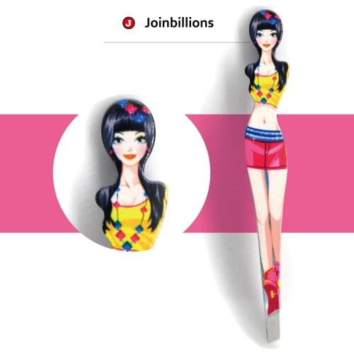 Stainless Steel Beauty Makeup Tweezers In Lovely Design