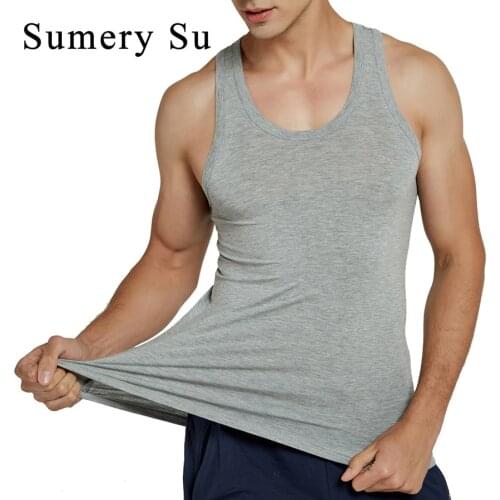 Sports Tank Tops Men Racing Running Vest Fitness Cool Summer Modal Sleeveless Tops Gym Slim Casual Undershirt Male 3 Colors New