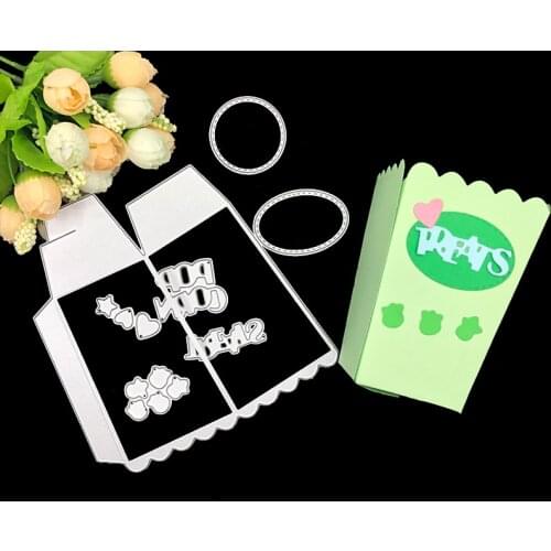 Julyarts Metal Cutting Dies Scrapbooking Box Design Handmade Craft Die Cut Cardboard Stencils Set