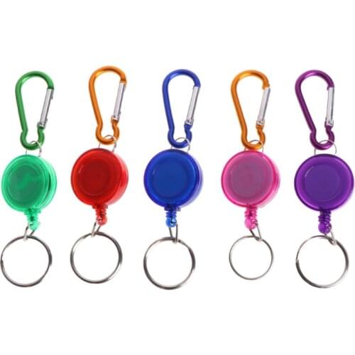 Fly Fishing Tool Zinger Retractor Retractable Reel Holder Key Chain Nylon Cord Drop Shipping