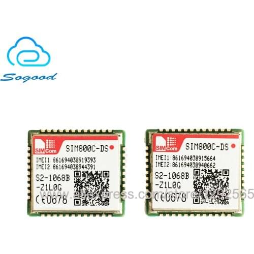 No fake New original SIM800C-DS SIMCOM Module Quad-band GSM/GPRS 850/900/1800/1900MHz support Dual-SIM