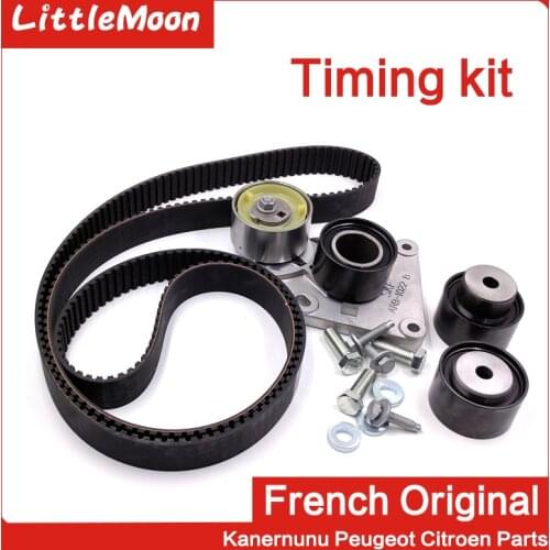 LittleMoon Original brand new timing belt Timing tensioner Timing belt Timing suit For Citroen C6 C5 Peugeot 407 607 3.0 V6
