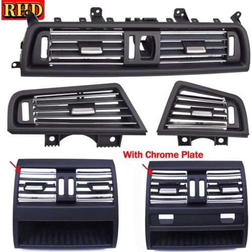 Front Central Left Right Rear Fresh Air Conditioner AC Vent Grille Outlet Full Set For BMW 5 Series F10 F11 F18 2010-2016