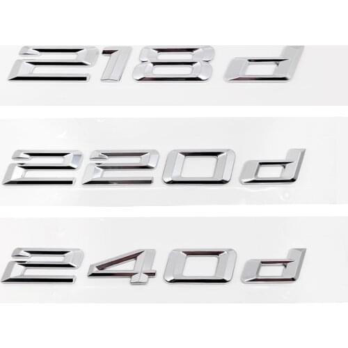 Plastic Auto Decoration Accessories for BMW 218d 220d 240d 316d 318d 320d 325d M760LI 740LI 730LI 420I 425I Car Trunk Stickers