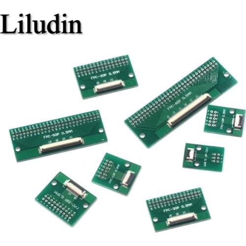 FPC/FFC Flat Cable Transfer Plate Is Directly Inserted DIY 0.5MM Spacing Connector 6P/8P/10P/20P/30P/40P/60P