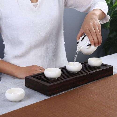 Portable Travel Tea Pot Set China Kung Fu Tea Set Teapot Clay Pottery Ceramics Gaiwan Car Outdoor Tea sets Anti Knock Bag Gifts