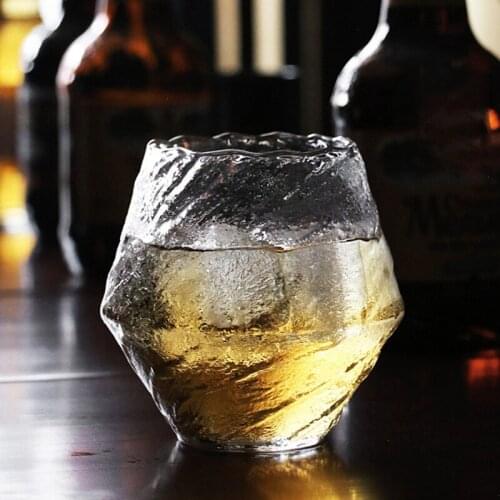 Heat-Resistant Handmade Hammered Whiskey Glass Juice Cup Liquor XO Whisky Crystal Wine Glass Cognac Wine Cup