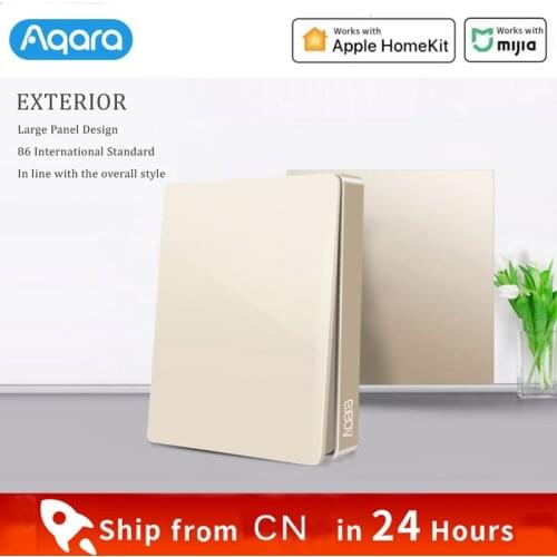 Aqara Smart Wall Switch Gold Version ZigBee Zero Line Fire Wire Light Remote Control Wireless Key Gloden Wall Switch Mi home