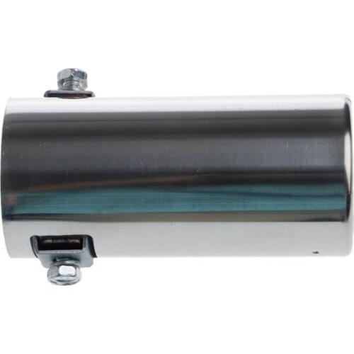 Universal Stainless Steel Car Rear Round Exhaust Pipe Tail Throat Muffler Tip E7CA