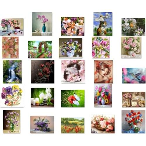 Vase red cross stitch kit people 18ct 14ct UNprinting 11ct Printing count print canvas stitches embroidery