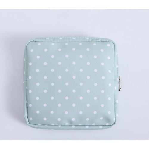 1PC Portable Tampon Storage Bag Sanitary Pad Pouch Women Napkin Cosmetic Bags Fabric Large Capacity Sanitary Cotton Organizer