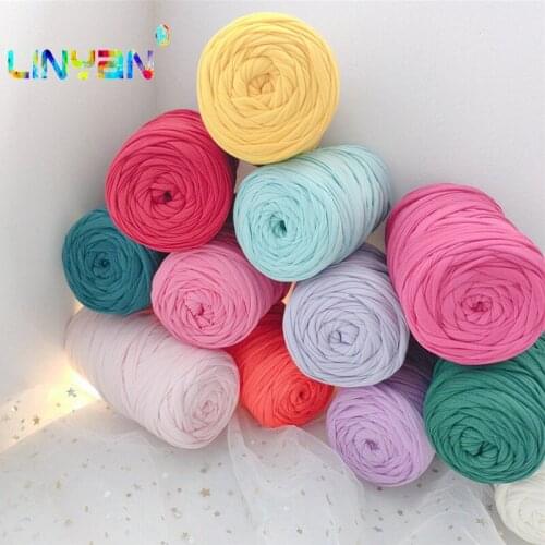 200g Fancy Yarns For Hand Knitting Thick Thread Crochet Cloth Yarn DIY Cotton Cloth T-Shirt Yarn bag handbag carpet cushion t49