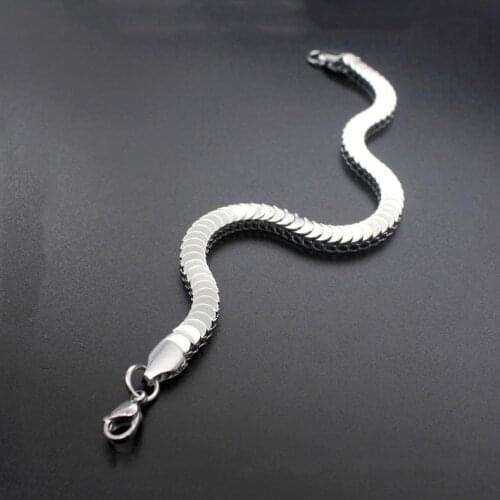 Fashion new titanium steel bracelet stainless steel snake chain men and women jewelry hot sale