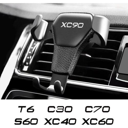Gravity Car Mobilephone Holder For Volvo XC90 XC60 C30 T6 S60 C70 XC40 V40 XC70 V70 V60 V50 S80 S40 AWD V90 S90 Car Accessories