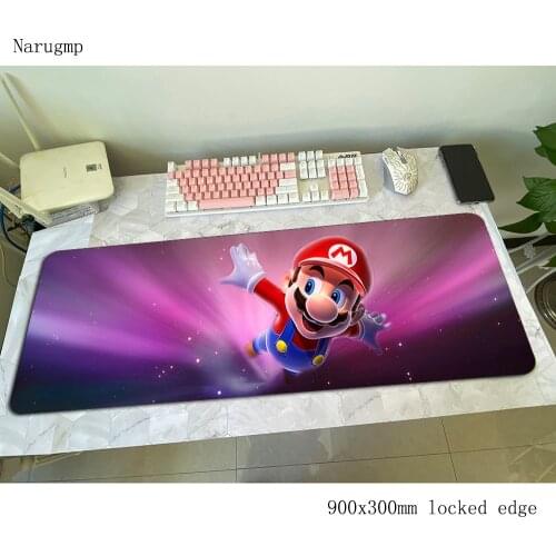 Mario mouse pad 90x30cm mousepads Aestheticism gaming mousepad gamer Indie Pop large personalized mouse pads keyboard pc pad