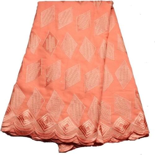 New spot Africa lace hot drilling wedding dress cotton cloth embroidered cloth swiss voile lace