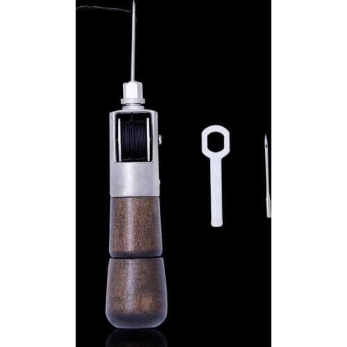 MIUSIE 1PCS Hand Sewing Machine Leather Sewing Tool Super Carving Wax Line Hand Made Leather Tools Art Needle Sewing Machine