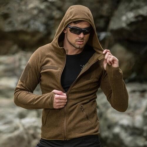 Outdoor Military Tactical Polyester Light Soft Fleece Clothes Men Women Keep Warm Breathable Jacket Hiking Camping Climbing Coat