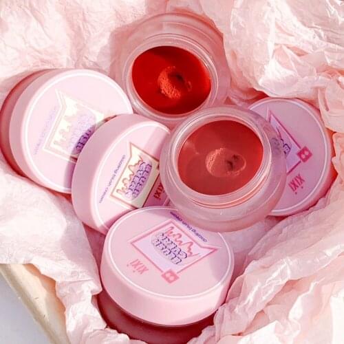 Xixi Velvet Soft Waxy Filling Lip Mud Matte Matte Lip and Cheek Dual-use Non-fading Long-lasting Natural Nude Makeup Lip Makeup