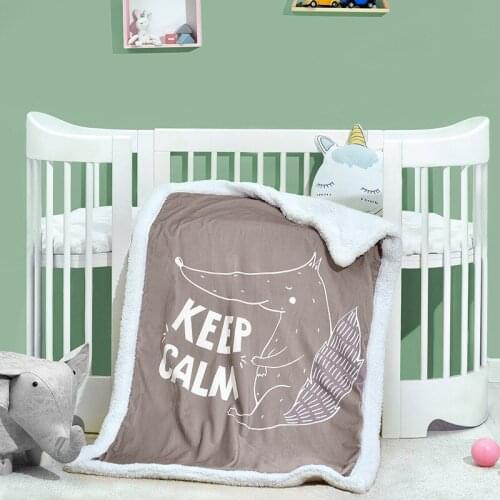 New Winter Kids Blankets Infant Swaddle Bebe Stroller Wrap Newborn Baby Bedding Blanket Cartoon Soft Children Quilt Home Textile