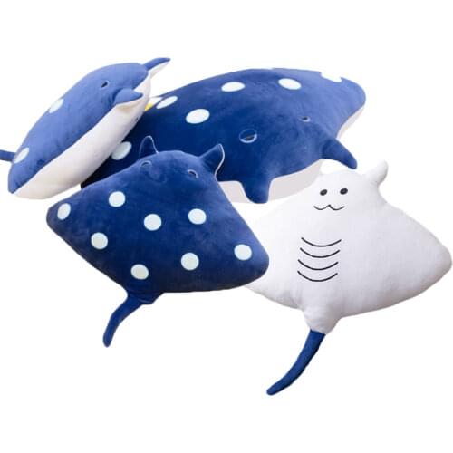 Plush devil fish stuffed marine life fish soft doll lifelike devil fish plush toy kids toy