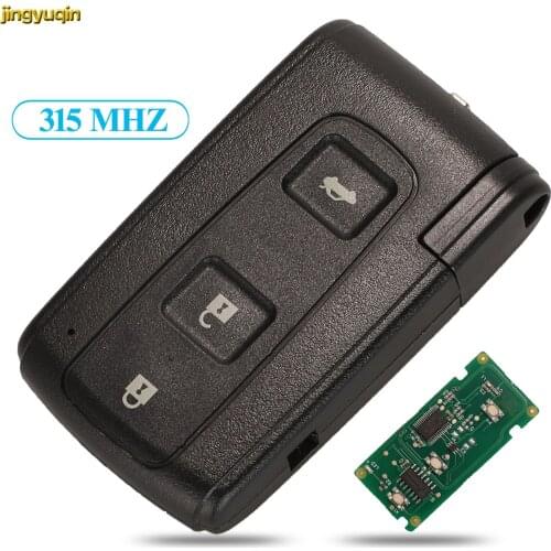 Jingyuqin Remote Car Key Control 315MHz Board Number 0030 For Toyota Crown 2006-2010 with Chip TOY48 Uncut Blade 3 Button
