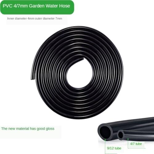 10/20/25/40 Meter 4/7mm Garden Water Hose with Quick Connector Micro Drip Misting Irrigation Tubing Pipe PVC Hose 1/4'' New Hose