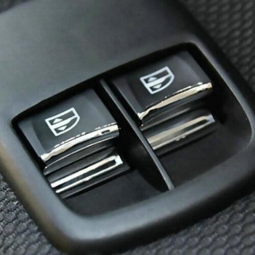 SBTMY Car styling ABS 4PCS/SET Car window lift buttons decorate sequins For Benz smart fortwo forfour car accessories