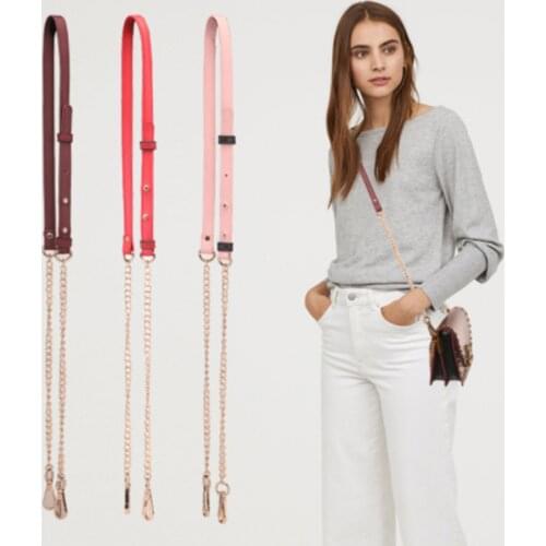 Fashion bag shoulder straps messenger bag accessories leather chain hardware luxury bag Strap accessories