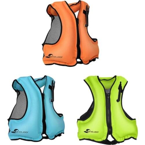 Adult Inflatable Life Vest Snorkeling Life Jacket Buoyancy Vest for Floating Swimming Drifting Water Sport Life Saving Jackets