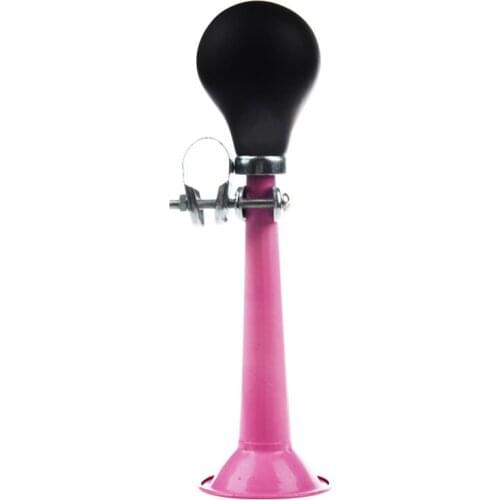 Bicycle Bike Cycling Metal Air Horn Hooter Bugle Trumpet Squeeze Rubber Bulb