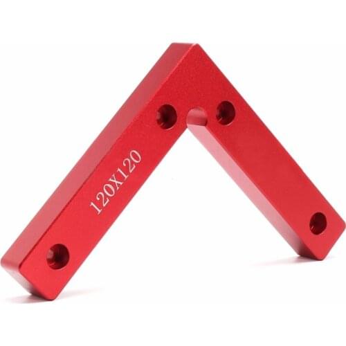 1/2Pcs Aluminium Alloy Body Corner Clamp L Shape Wood Metal Right Angle 90 Degree Weld Welding Fixing Tool Red