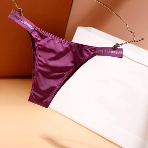 Women Sexy Lingerie Temptation Low-waist Panties Thong Transparent Underwear Hollow Out String Panties Crotch Seamless Brief