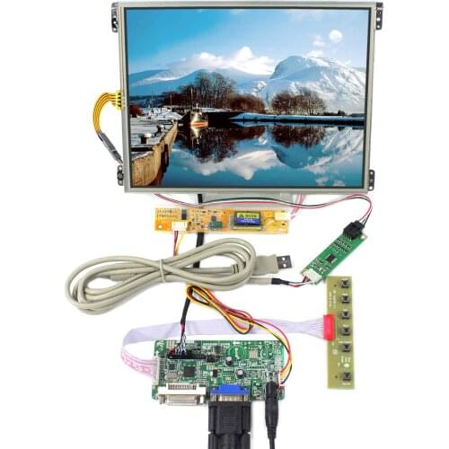 10.4inch HT10X21-311 1024X768 IPS LCD Screen With Touch Panel VS104TP-A1 with VGA+DVI LCD Controller Board RT2281