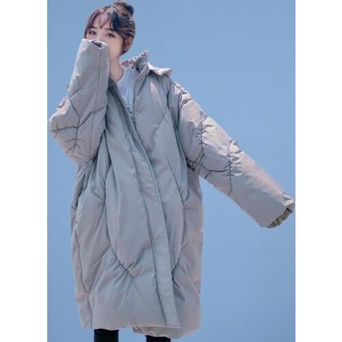 Winter Coat Women Hooded Thicken Down Cotton Jacket Female Woman Parkas Long Coats Korean Autumn Womens Clothing 2021 WPY3991