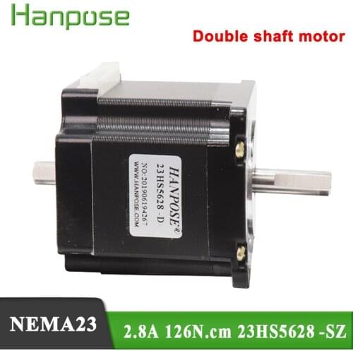 1PCS NEMA 23 CNC Stepper motor 57 motor 2.8A 126N.Cm D=8mm 23HS5628-SZ for CNC Router Engraving milling machine 3D printer