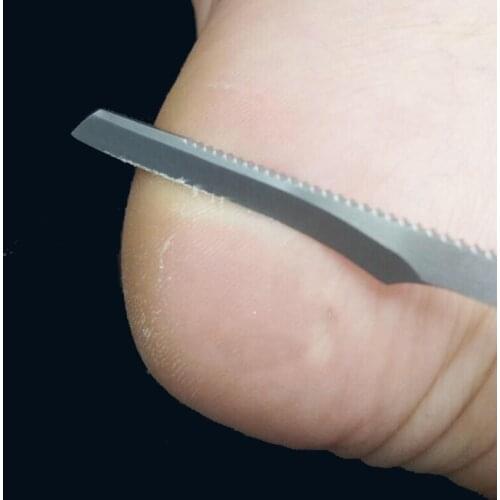 1PC Stainless Steel Pedicure Knife Cuticle Dead Skin Remove Exfoliating Scraper Foot Care Black Silver Manicure Pedicure Tools