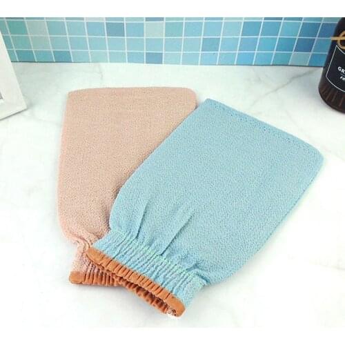 1Pcs For Shower Scrub Bath Gloves Random Color Exfoliating Bathroom Supplies Korean Style Viscose Fiber/Polyester Cotton