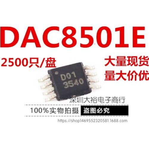 100% New&original DAC8501E Marking:D01 MSOP-8 In Stock