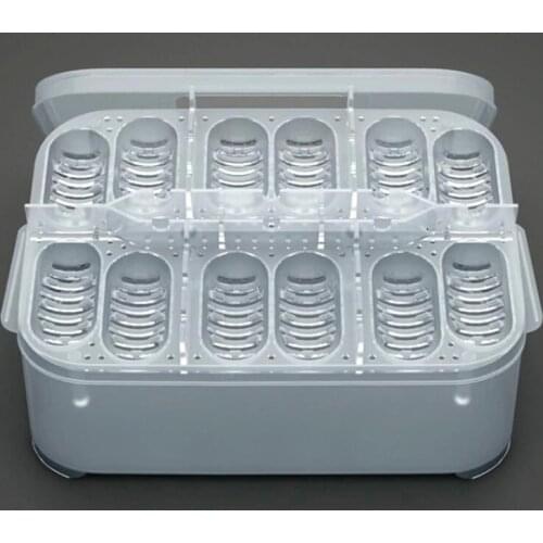 12 Grids Hatch Box Snake Lizard Reptile Egg Tray Boxes Hatching Eggs Breeding Climbing Pet Tortoise Turtle Incubator Supplies