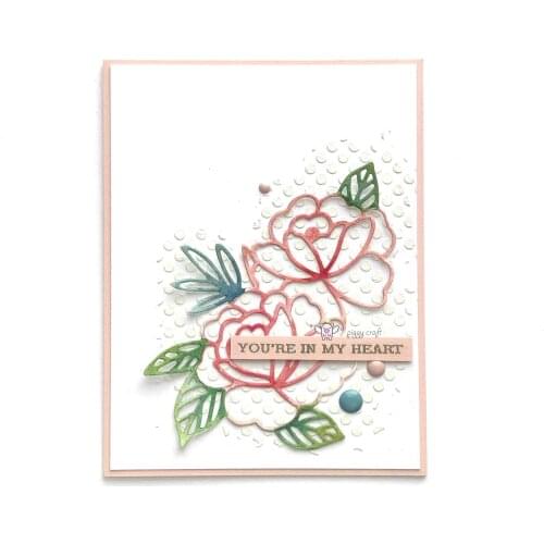 3Pcs Rose flower leaves Metal Cutting Dies Stencils DIY Scrapbooking Paper/photo Cards Embossing Dies